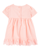 Baby Eyelet Babydoll Dress, image 2 of 5 slides