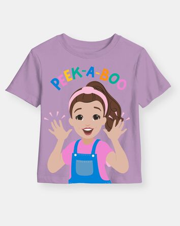 Toddler Girl Ms. Rachel&trade; 'Peek-a-Boo' Short-Sleeve Graphic Tee - Purple, 