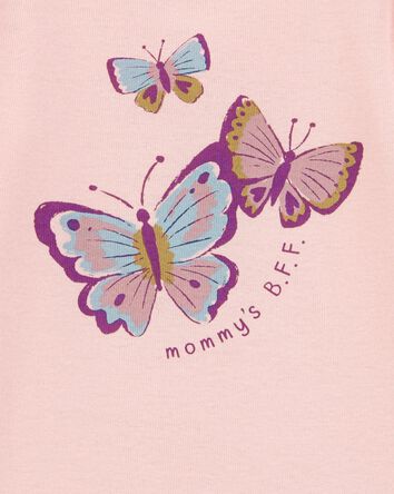 Baby Mommy's BFF Butterfly Long-Sleeve Bodysuit, 