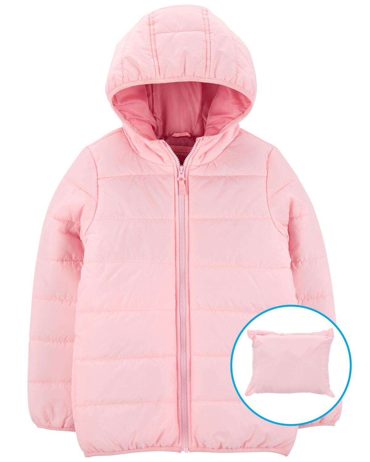 Pink Kid Packable Puffer Jacket | carters.com