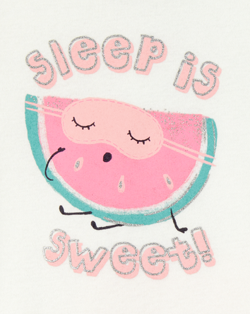 Baby 4-Piece Watermelon 100% Snug Fit Cotton Pajamas - Green