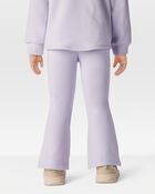 Toddler Flared-Leg Fleece Pants - Purple, image 2 of 6 slides
