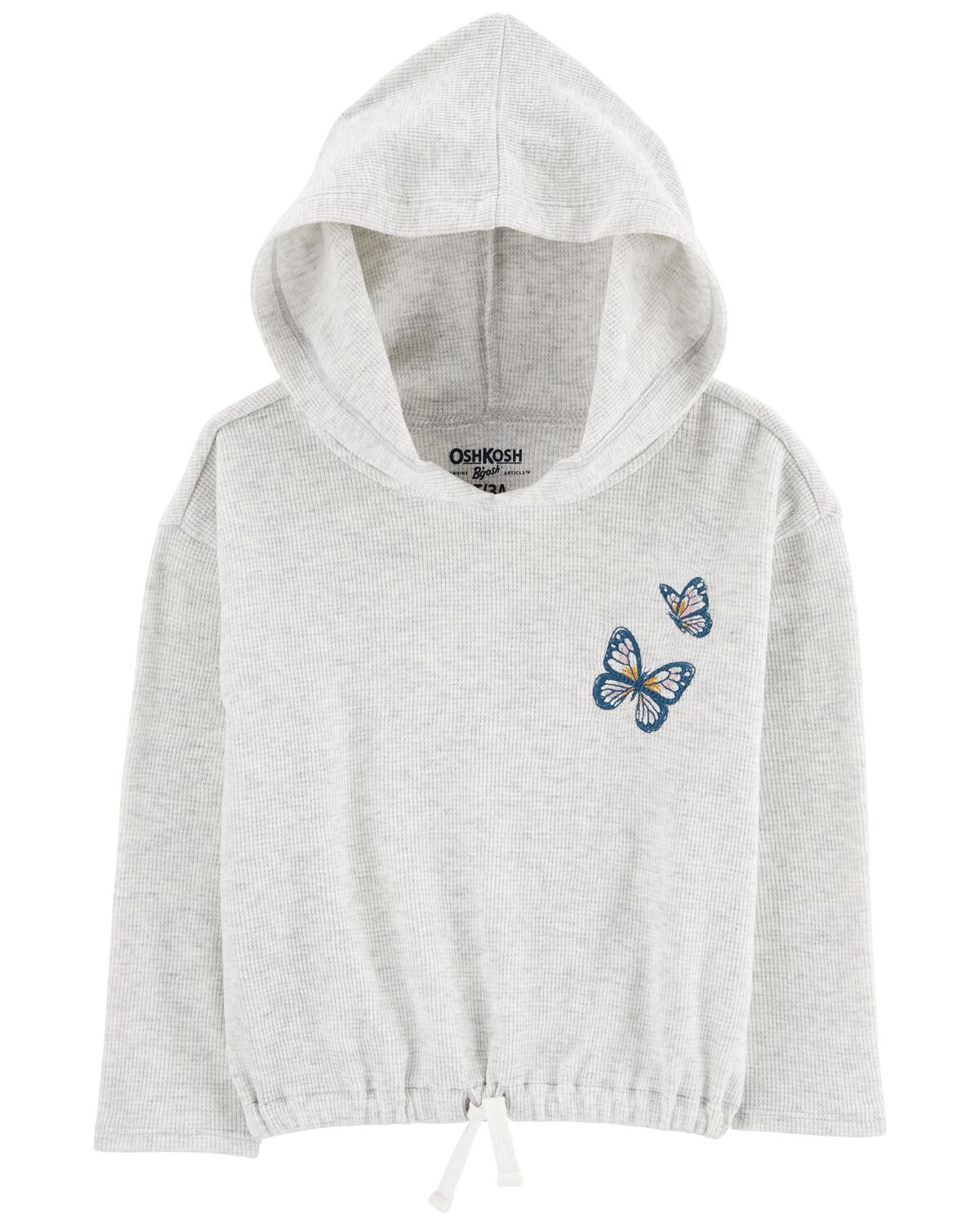 Grey Toddler Thermal Embroidered Top | oshkosh.com