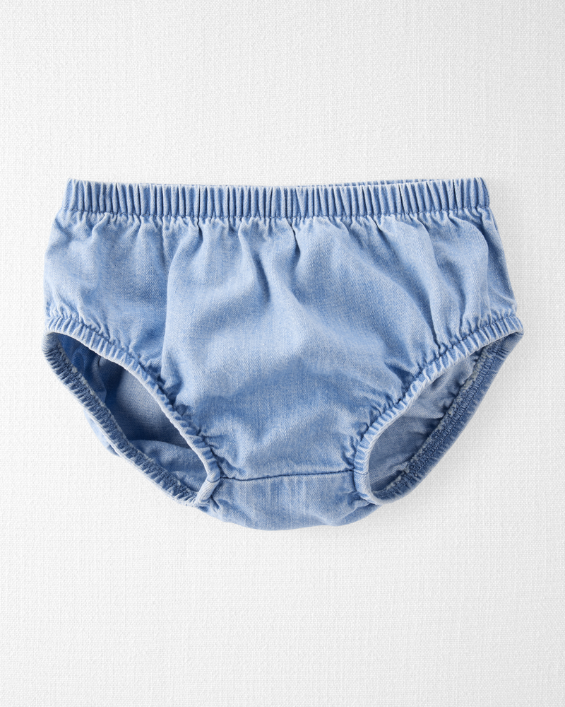 Baby Organic Cotton Chambray Dress , image 3 of 6 slides