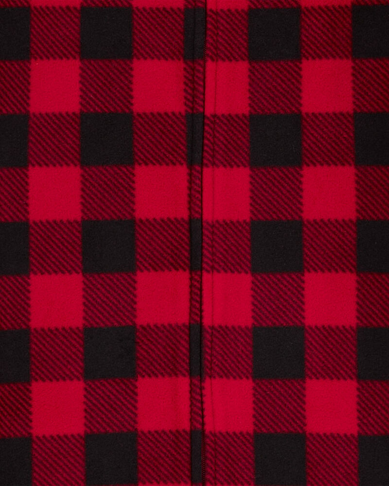 Baby Buffalo Check 2-Way Zip Fleece Sleep Bag, image 2 of 4 slides