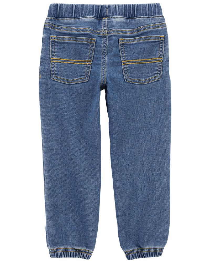Baby Pull-On Knit Denim Pants, image 2 of 4 slides