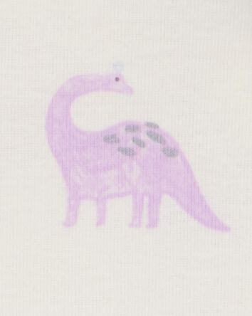 Baby Dinosaur Print Snug Fit Cotton 4-Piece Pajamas