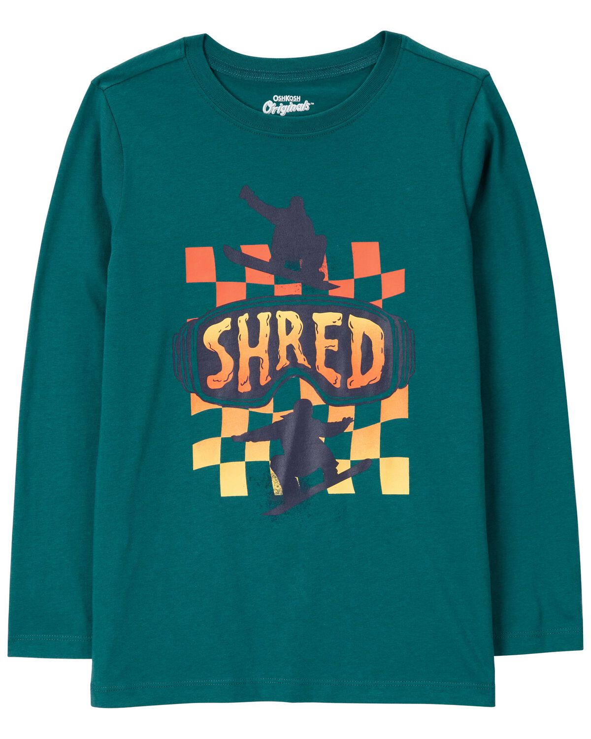 Green Kid Skateboard Jersey Graphic Tee