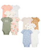 Baby 10-Pack Short-Sleeve Bodysuits, image 1 of 15 slides