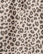 Baby Girl 2-Piece Leopard Print Cotton Long-Sleeve Dress Set - Brown, image 4 of 7 slides