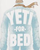 Kid 4-Piece Big Foot 100% Snug Fit Cotton Pajamas, image 3 of 4 slides