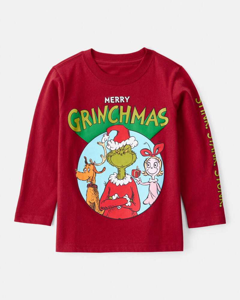Toddler Boy Dr. Seuss™ The Grinch Long-Sleeve Graphic Tee - Red, image 1 of 4 slides