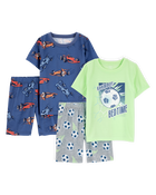 Kid 4-Piece Loose Fit Pajamas, image 1 of 5 slides