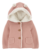 Baby Sherpa-Lined Hooded Jacket, image 1 of 3 slides