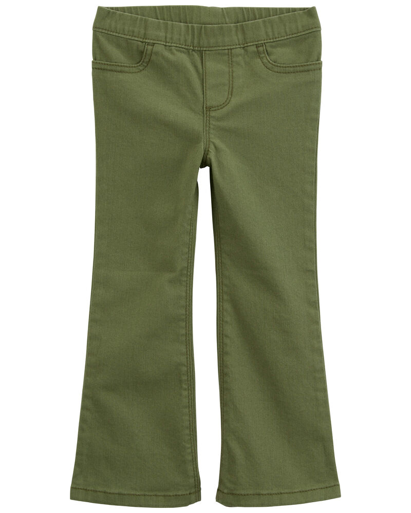 Baby Flare Pull-On Twill Pants, image 1 of 4 slides