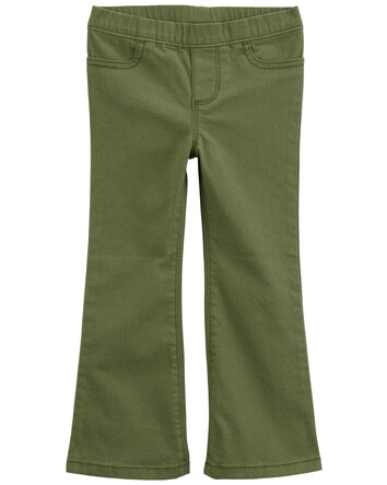 Baby Flare Pull-On Twill Pants, 