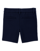 Toddler 3-Pack Ponte Knit Uniform Shorts - Navy, image 3 of 6 slides