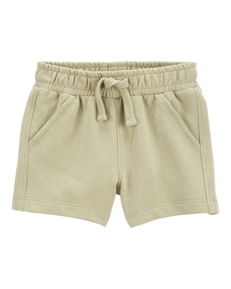 Baby Pull-On French Terry Shorts - Tan, image 1 of 4 slides