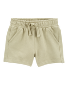 Baby Pull-On French Terry Shorts - Tan, image 1 of 4 slides