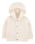 Baby Hooded Cardigan, image 1 of 3 slides