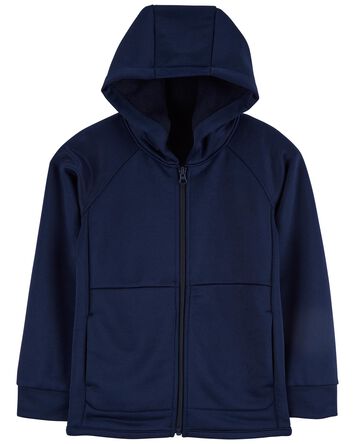 Kid Hooded Zip Jacket In Unstoppable French Terry, 