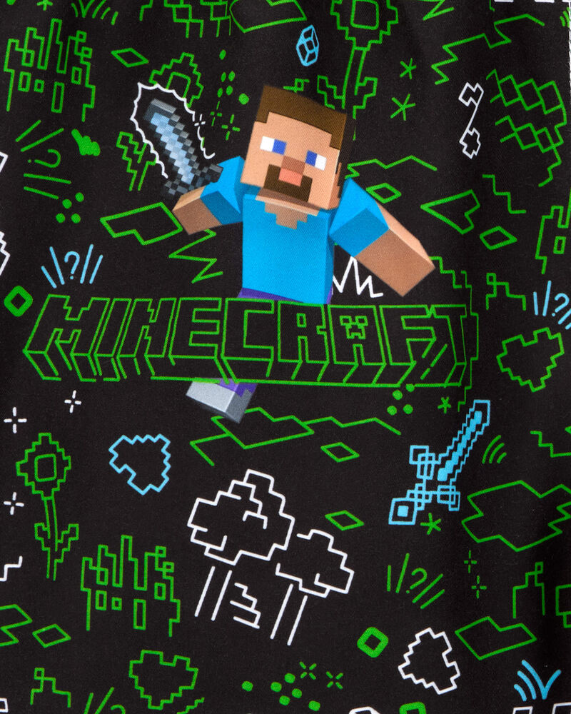 Kid Minecraft® Swim Trunks - Green, image 3 of 3 slides
