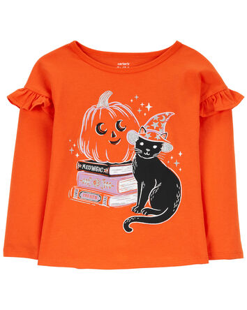 Halloween Cat Flutter Tee, 