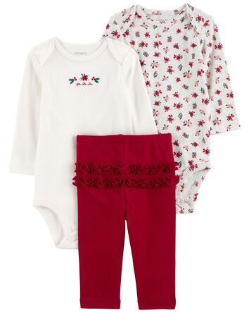 Baby 3-Piece Floral Little Character Set, 