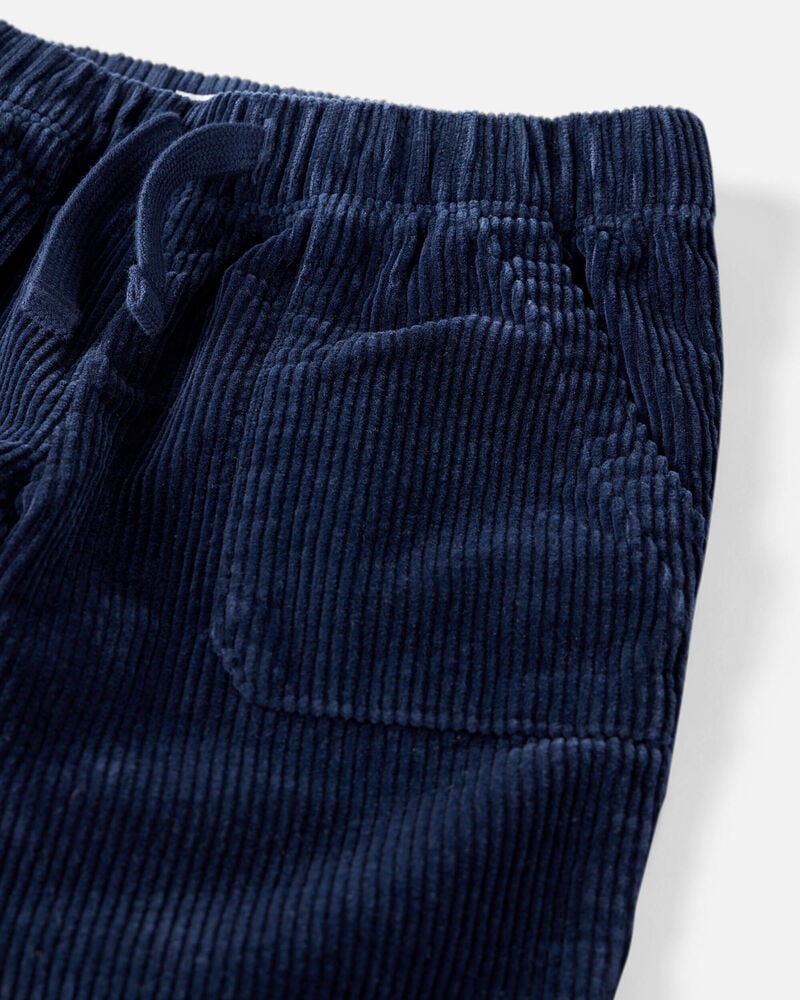Toddler Organic Cotton Corduroy Drawstring Pants, image 3 of 6 slides