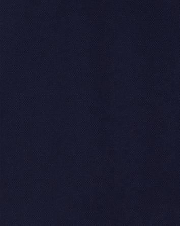 Toddler Pique Long-Sleeve Polo Shirt - Navy, 