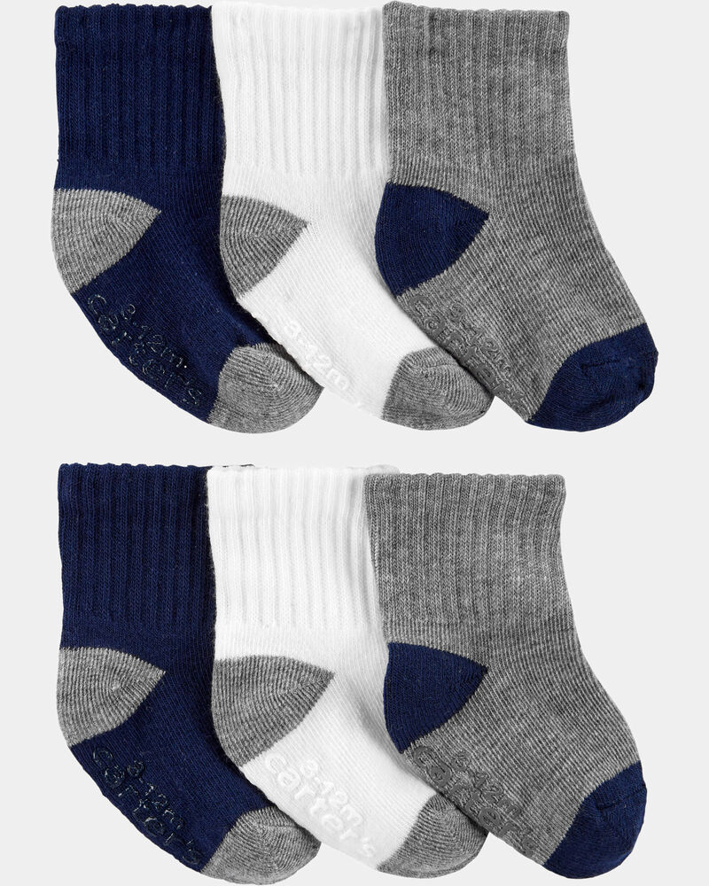 Toddler Boy 6-Pack Ankle Socks, image 1 of 2 slides