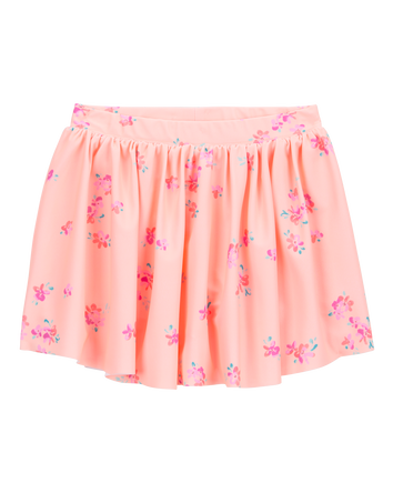 Toddler Floral Active Pull-On Skort - Orange, 