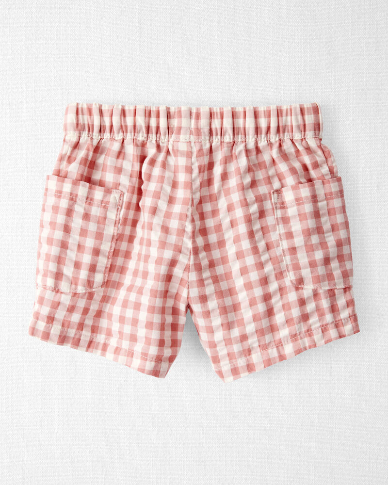 Baby Gingham Shorts Made With Organic Cotton, image 2 of 5 slides