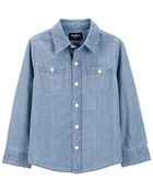 Baby Chambray Button-Front Shirt, image 1 of 5 slides
