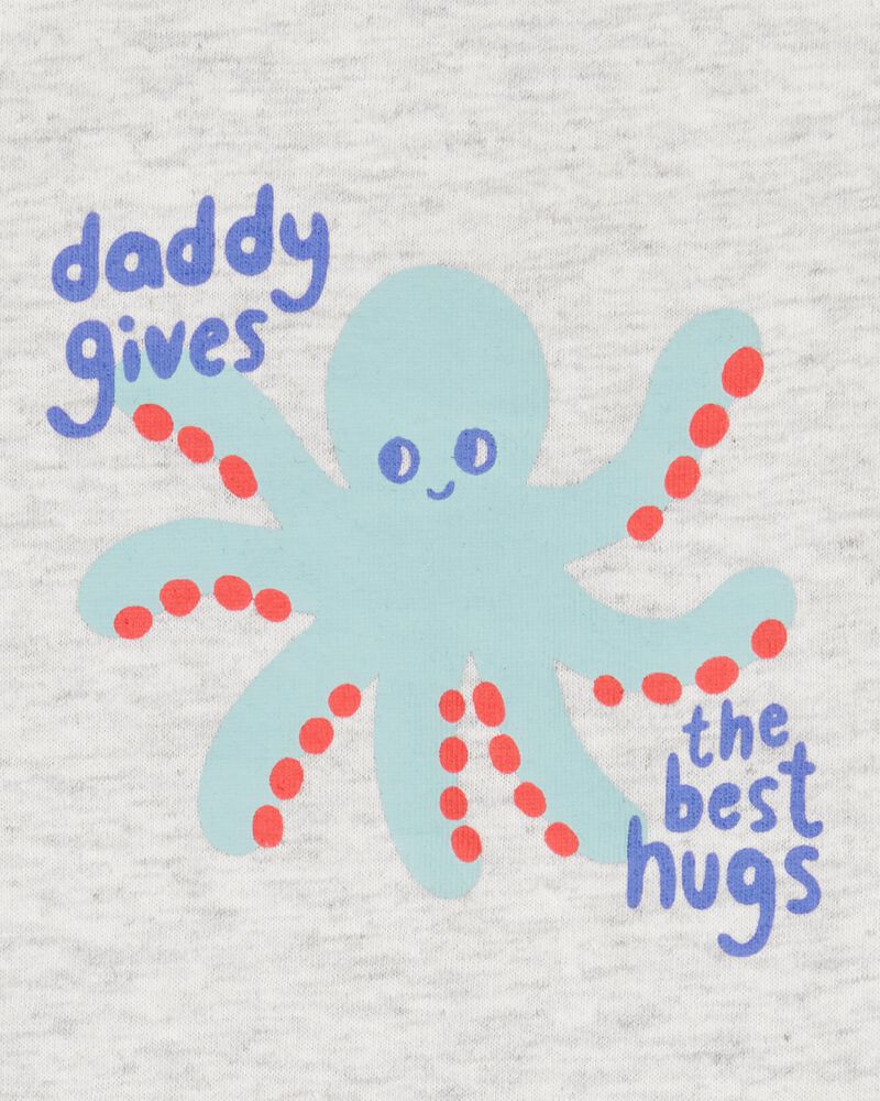 Baby Octopus Daddy Sleeveless Bodysuit, image 2 of 3 slides