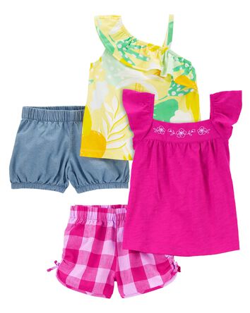 Baby 4-Piece Tops & Shorts Set
, 