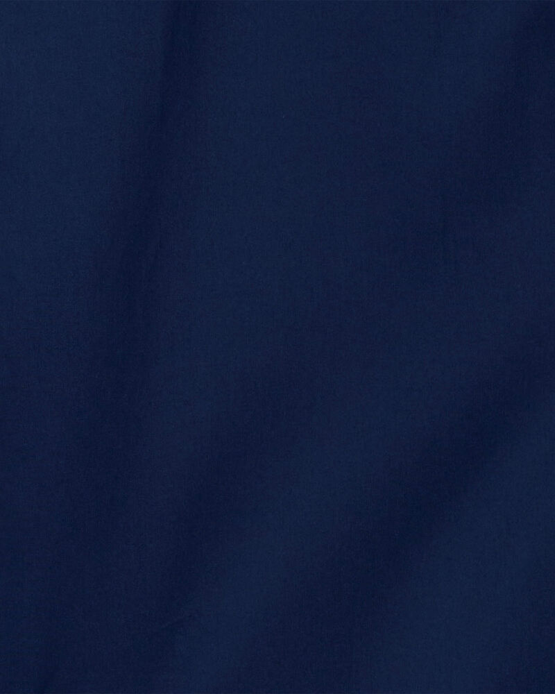 Kid Solid Windbreaker Jacket - Navy, image 3 of 3 slides