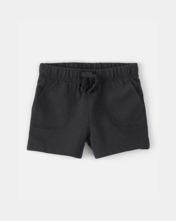 Baby Boy French Terry Shorts - Black, 