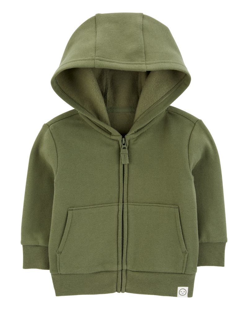 Green Baby Zip Up Fleece Hoodie carters