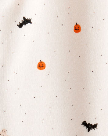 Baby Halloween 2-Way Zip Cotton Sleep & Play Pajamas - Ivory, 