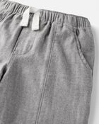 Toddler Organic Cotton Fully-Lined Brushed  Herringbone Pants , image 3 of 4 slides