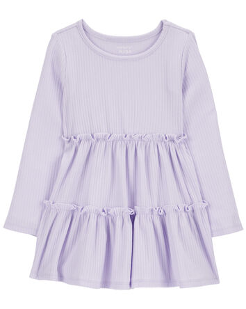 Toddler Tiered Ribbed Dress, 