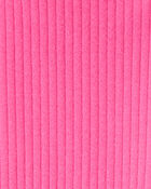 Toddler Girl Cotton Solid Stretch Leggings - Pink, image 3 of 4 slides