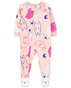 Baby 2-Pack 1-Piece Fleece Footie Pajamas, image 4 of 4 slides