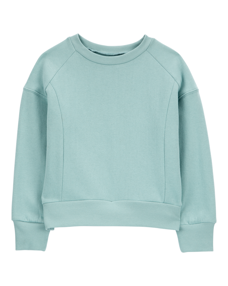 Turquoise crew neck sweatshirt on sale