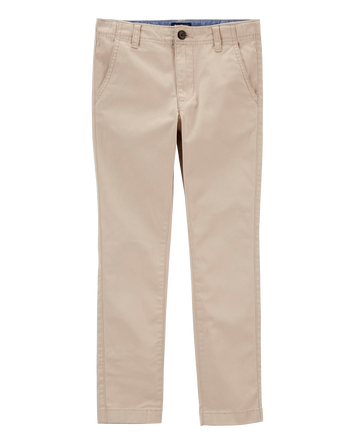 Kid Slim Stretch Chino Pants, 