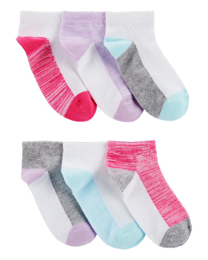 Kid 6-Pack No-Show Socks, image 1 of 2 slides
