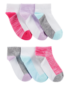 Kid 6-Pack No-Show Socks, image 1 of 2 slides