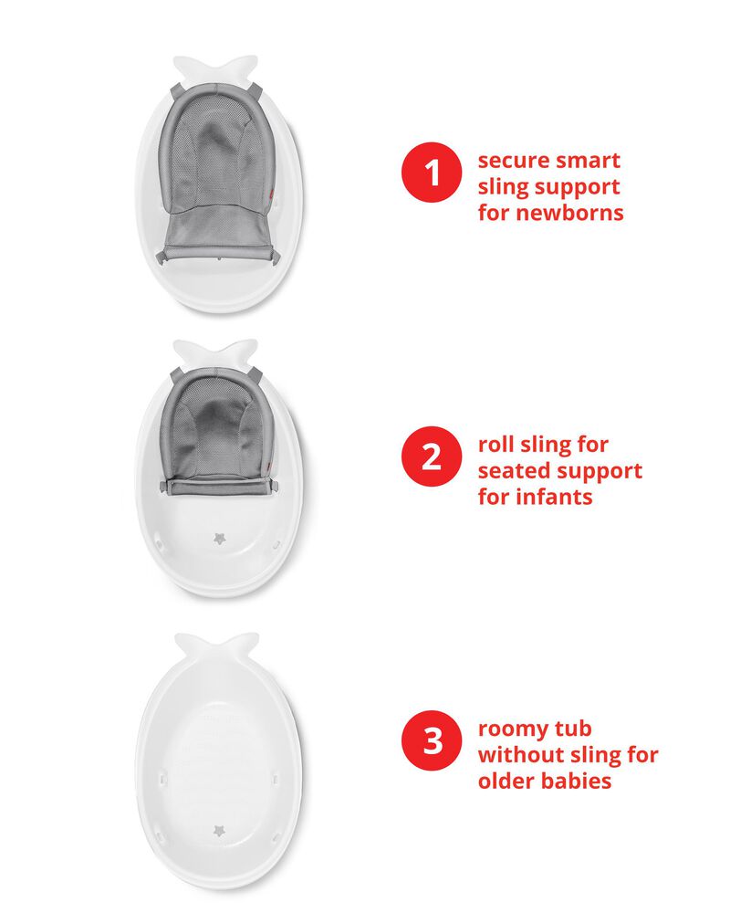 MOBY® Smart Sling™ 3-Stage Tub - White, image 7 of 16 slides