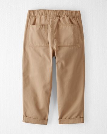 Toddler Organic Cotton Twill Pants in Khaki, 